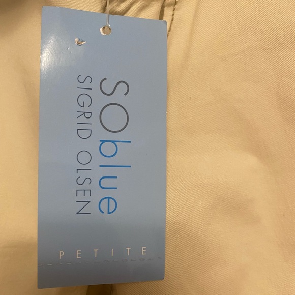 🚺🆕 SO blue Sigrid Olsen natural colored  pants - Picture 6 of 8